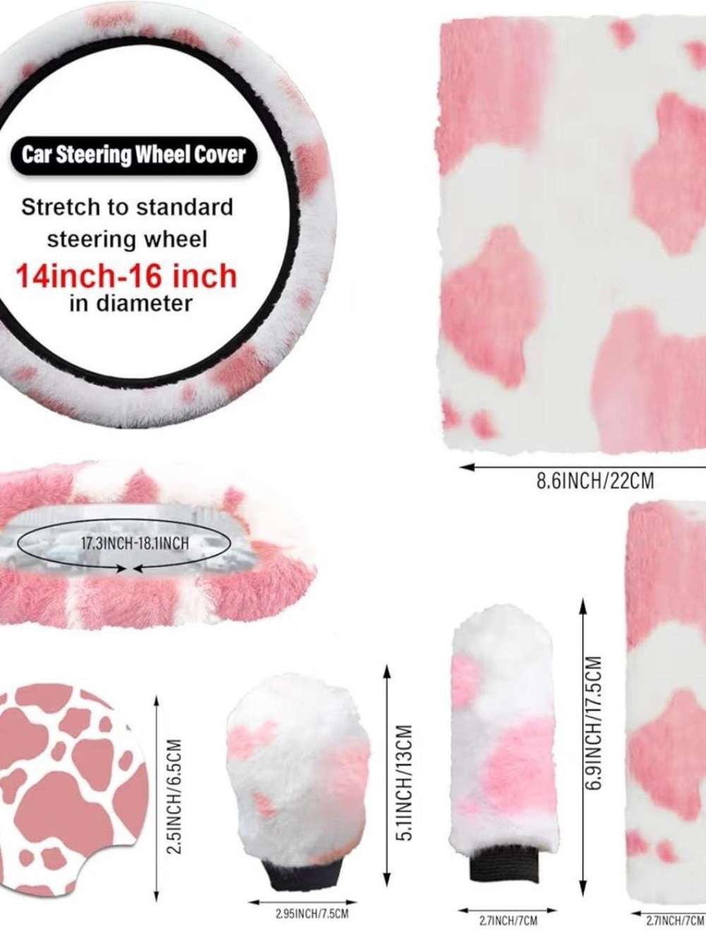 Pink & White Fuzzy Accessory Set - Picture 4 of 7